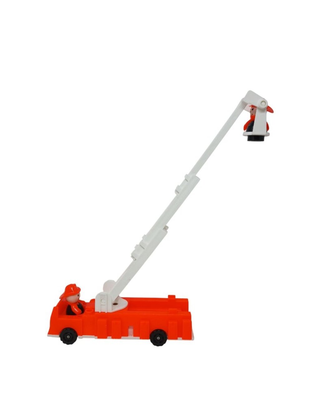 Fisher Price Little People Fire with 2 Firemen Truck Extendable Ladder USA #D-18